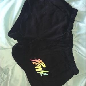 Comfy black shorts from pink